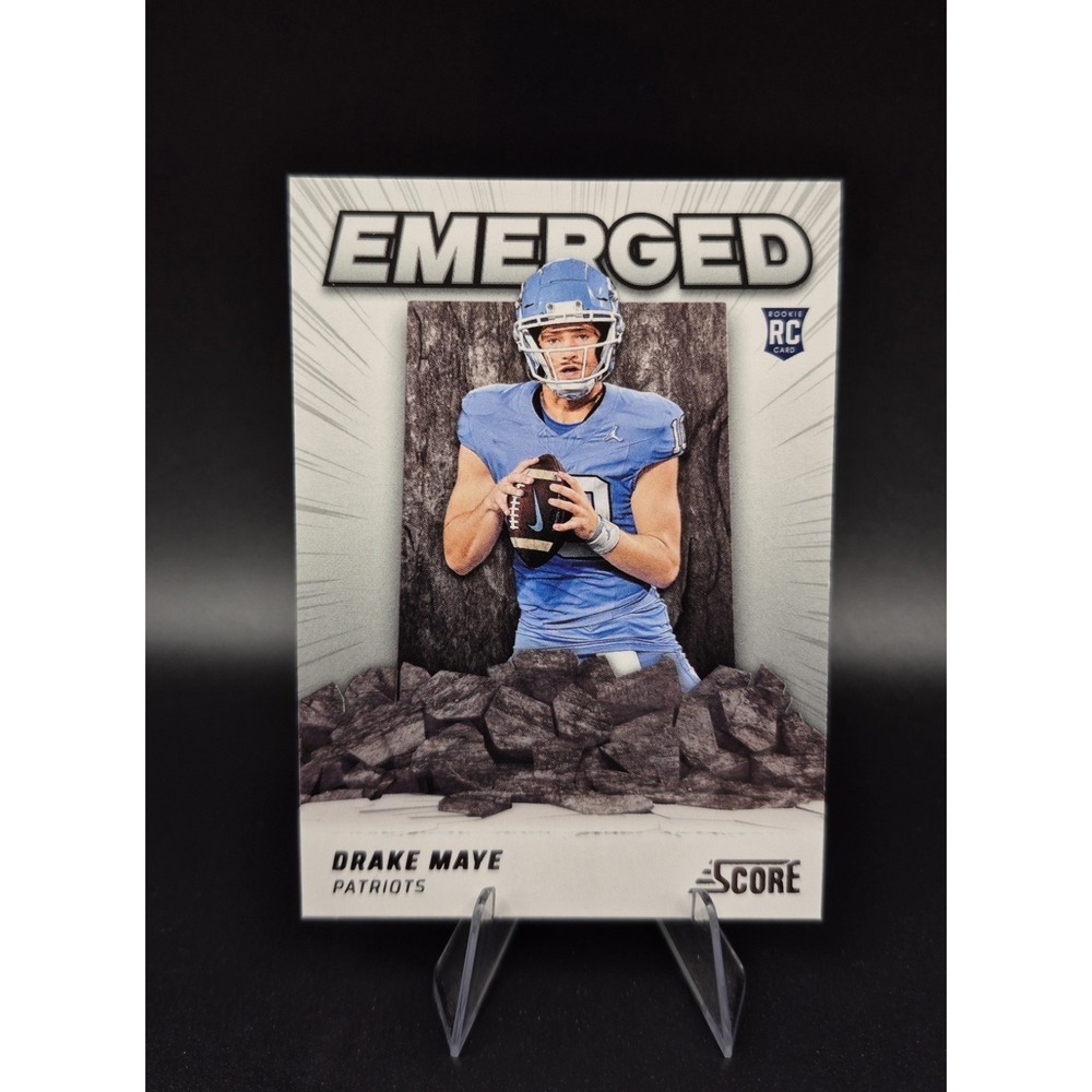 2024‎ Panini Score Drake Maye#EM-DME Emerged (RC) New England Patriots